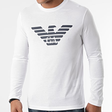 Emporio Armani - Tee Shirt Manches Longues 8N1TN8-1JPZZ Blanc