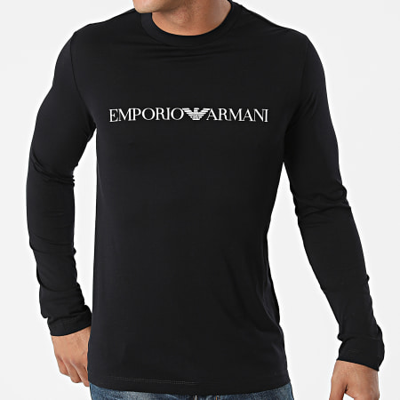 Emporio Armani - Tee Shirt Manches Longues 8N1TN8-1JPZZ Bleu Marine