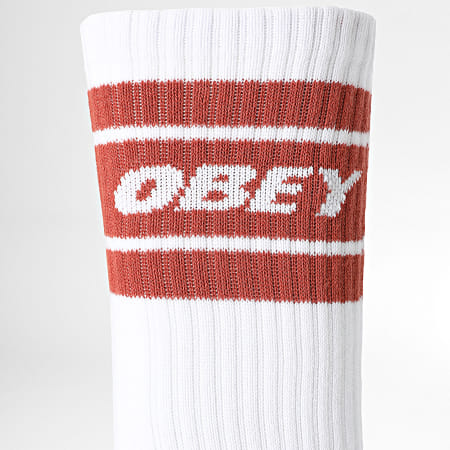 Obey - Coppia di calzini Cooper II bianco mattone