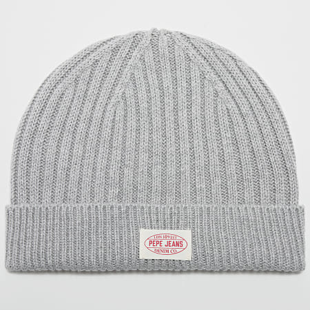 Bonnet PEPE JEANS Connor Hat - Gris Chiné Noir, Taille Unique, Neuf Avec étiquettes