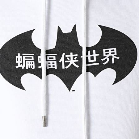 DC Comics - Felpa con cappuccio giapponese bianca