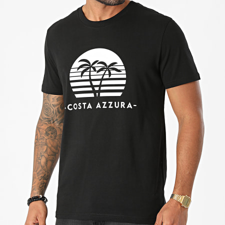 Narende - Tee Shirt Costa Azzura Noir Blanc