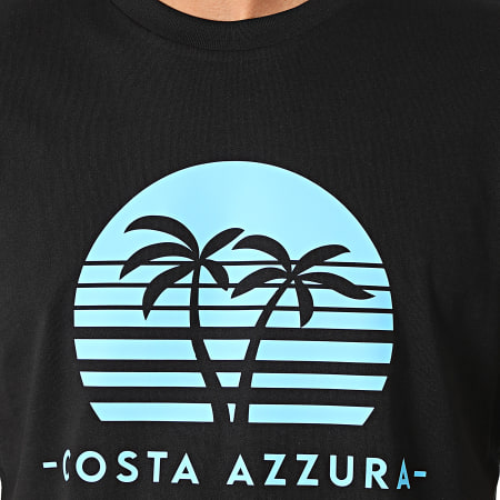 Narende - Costa Azzura Tee Shirt Nero Sky Blue
