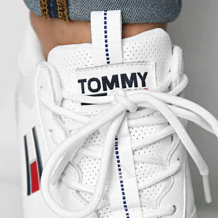 Tommy Jeans - Baskets Flexi Leather Runner 0818 White
