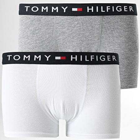 Tommy Hilfiger - Set di 2 boxer per bambini 0341 bianco e grigio