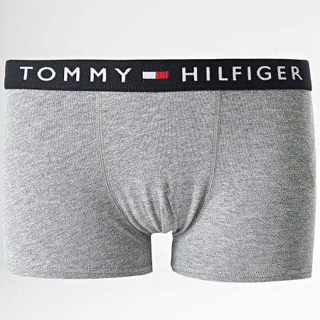 Tommy Hilfiger - Pack De 2 Boxers Infantiles 0341 Blanco Gris Jaspeado
