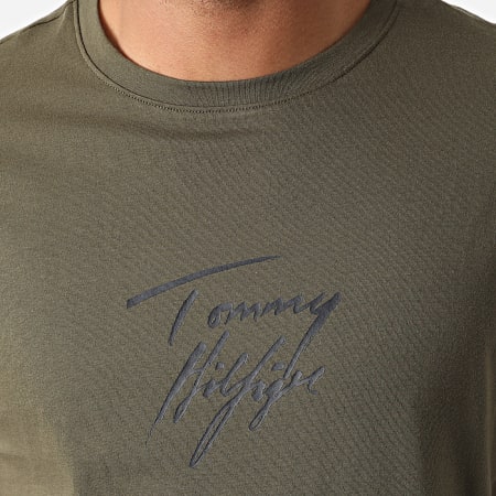 Tommy Hilfiger - Tee Shirt Logo 1787 Vert Kaki