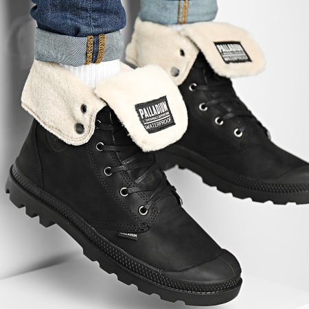 Palladium - Boots Baggy Leather Essential WPS 77168 Black Black
