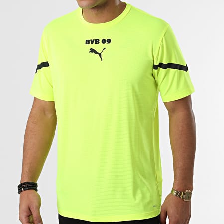 Puma - Tee Shirt De Sport 764297 Jaune Fluo