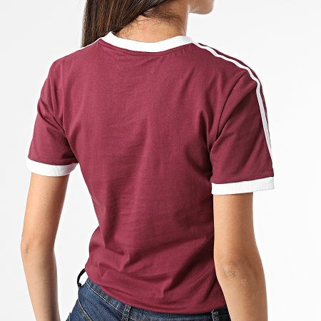 Adidas Originals - Tee Shirt Femme 3 Stripes H06774 Prune
