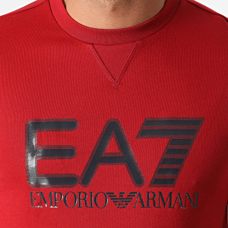 EA7 Emporio Armani - Sweat Crewneck 6KPM60-PJ05Z Rouge Bordeaux