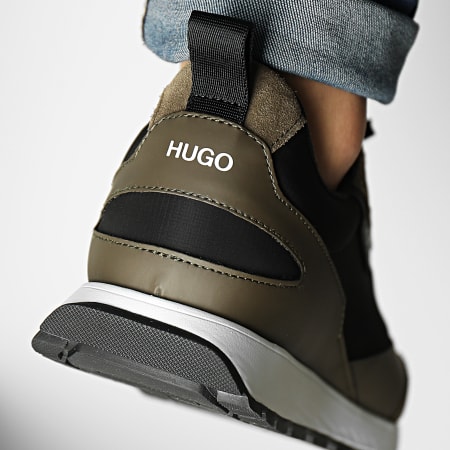 HUGO - Sneakers Icelin Runner 50451740 Verde scuro
