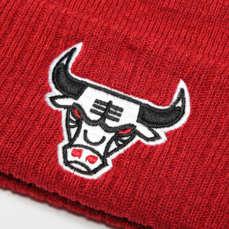 Mitchell and Ness - Bonnet Fandom Knit Chicago Bulls Rouge