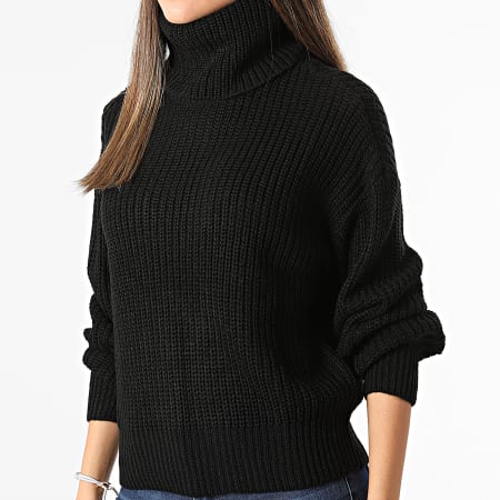 Only - Pull Femme Crop Justy Noir