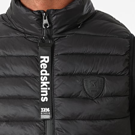 Redskins - Plumíferocon capucha sin mangas Joe Helium negro