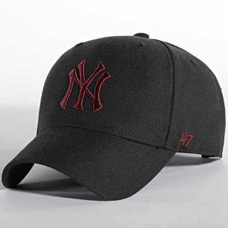 '47 Brand - Casquette MVP Adjustable New York Yankees Noir Bordeaux