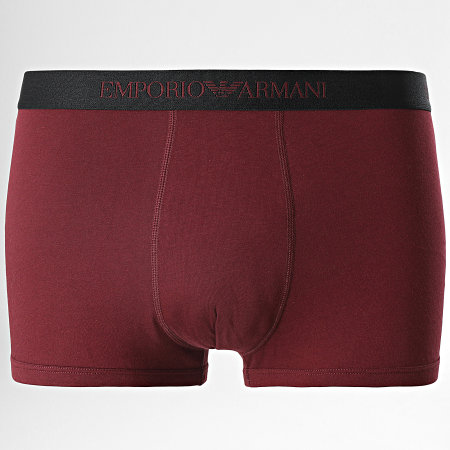 Emporio Armani - Lot De 3 Boxers 111625-1A722 Bordeaux Noir