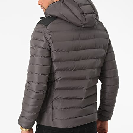Kymaxx Doudoune Capuche Z 1202 Gris Anthracite Ryses