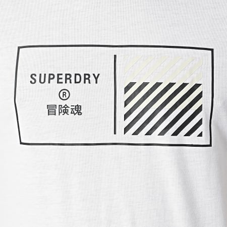 Superdry - Tee Shirt Train Core Graphic MS310944A Blanc