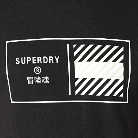 Superdry - Tee Shirt Train Core Graphic MS310944A Noir