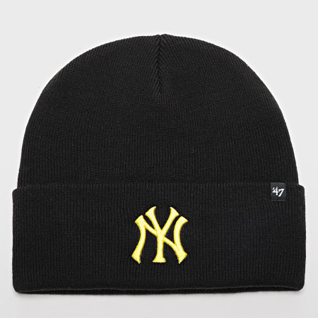 Bonnet Fisherman Cuff New York Yankees - Noir, 100% Acrylique, Taille Unique