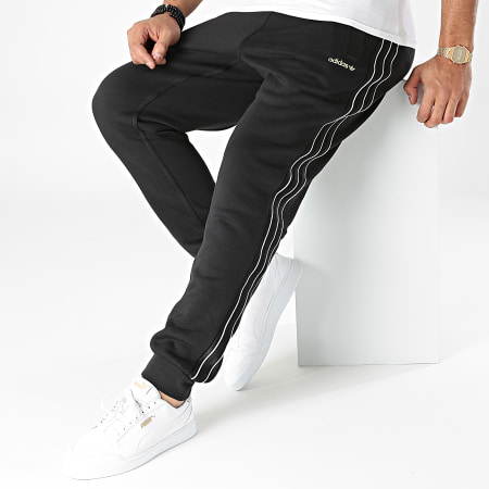 Adidas Originals - Pantalón Jogger Rayas H31288 Negro