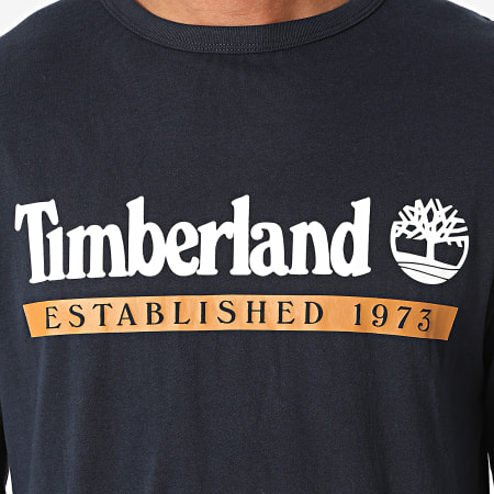 Timberland - Tee Shirt Manches Longues A2AWK Bleu Marine