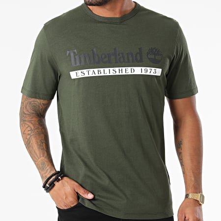 Timberland - Tee Shirt A2BV6 Vert Kaki
