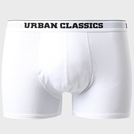 Urban Classics - Lot De 5 Boxers TB4417 Blanc Gris Chiné Bleu Marine Noir