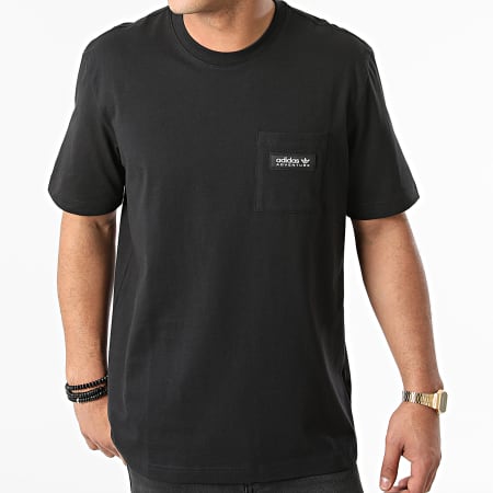 Adidas Originals - Camiseta Bolsillo H09091 Negro