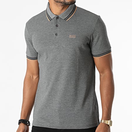 BOSS - Polo Manches Courtes Paddy 50398302 Gris Chiné
