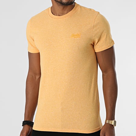 Superdry - Tee Shirt Vintage Logo Embroidery M1011245A Jaune Chiné