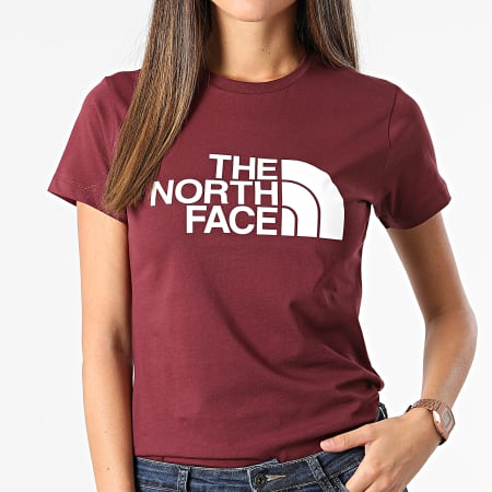 The North Face - Tee Shirt Femme Easy Bordeaux