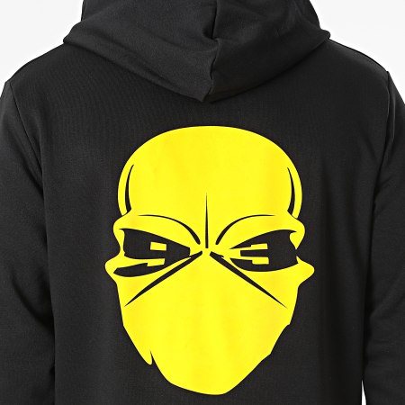 Untouchable - Conjunto de chándal Logo Back negro amarillo