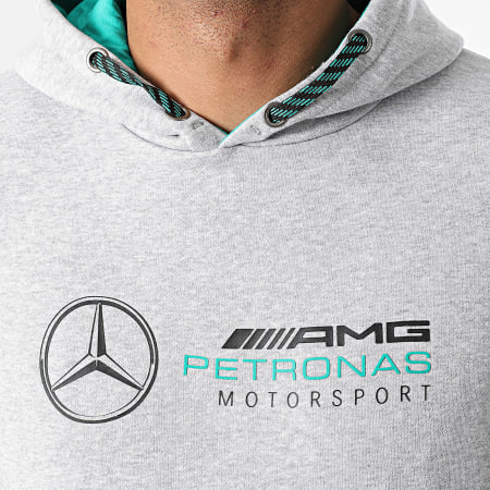 AMG Mercedes - Sweat Capuche Logo 141101007 Gris Chiné