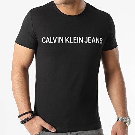Calvin Klein - Tee Shirt Basic Institutional Logo 7855 Nero