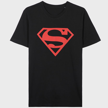 DC Comics - Camiseta Infantil Logo Negra Roja
