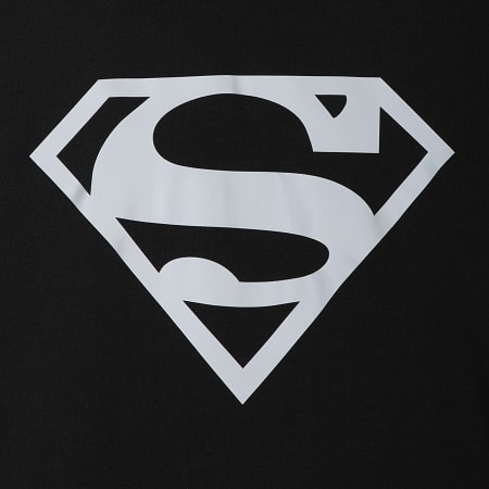 DC Comics - Camiseta Infantil Logo Negra Plata