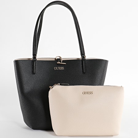 Guess - Conjunto de bolso y clutch para mujer, color negro