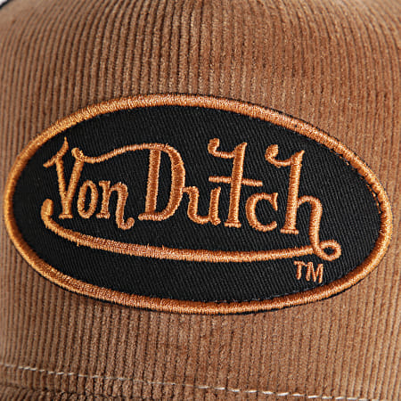 Von Dutch - Casquette Trucker Velvet Marron