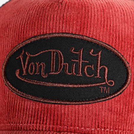 Von Dutch - Casquette Trucker Velvet Rouge