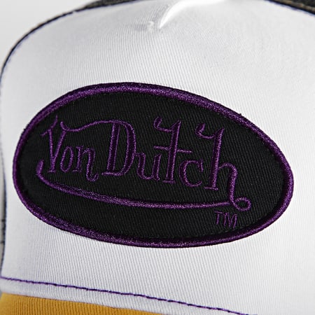 Von Dutch - Casquette Trucker Summer Jaune Blanc