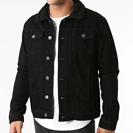Chaqueta vaquera sale negra con borrego