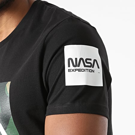 NASA - Worm Expedition Camouflage Tee Shirt Nero