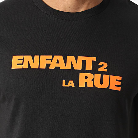 Sasso - Tee Shirt Enfants 2 La Rue Noir Orange
