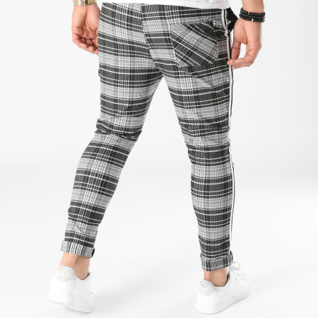 Uniplay - 3660 Pantaloni a quadri grigio nero