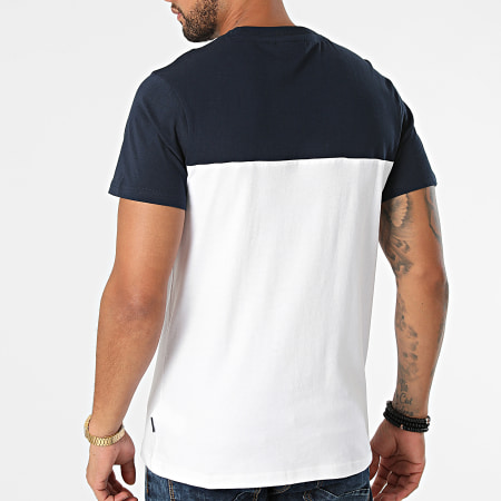 Kaporal - Tee Shirt Riley Blanc Bleu Marine