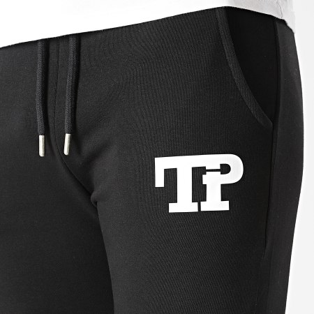 Temps Plein - Pantalon Jogging Logo Noir Blanc
