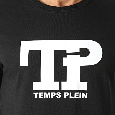 Temps Plein - Tee Shirt Logo Noir Blanc