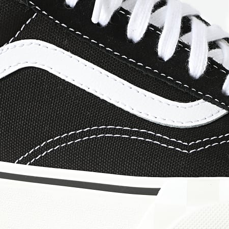 Vans - Sneakers donna Old Skool Stacked U155Z Suede Canvas Nero Bianco